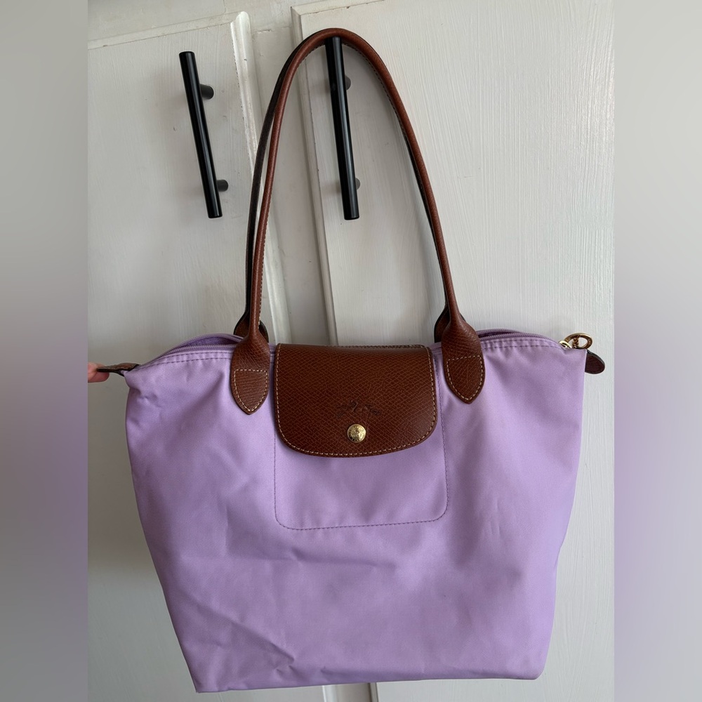 Longchamp Lavender M Tote Bag